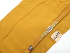 【京松】和装小物 帯揚げ帯締めセット 帯揚 帯締 未使用 草木染め 高麗組 金糸 美品 kyo7w12-1884