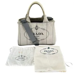 プラダ キャンバス トートバッグ カナパトート トートバッグ PRADA ビアンコ