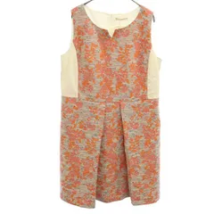 未使用 Rose Tiara ローズティアラ 切替 ノースリーブ 切替 ワンピース 42 レディース 古着