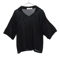 SENSE OF PLACE センスオブプレイス 半袖 サマー ニット Free ブラック セーター レディース 古着