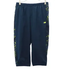 未使用 NEW BALANCE ニューバランス プリント トレーニング ロングパンツ XL グリーン スポーツ レディース 古着