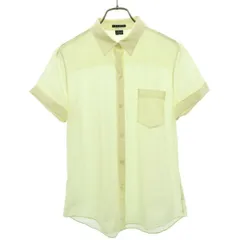 theory セオリー 半袖 シアー ブラウス S イエロー シャツ レディース 古着