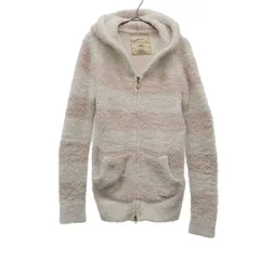 gelato pique ジェラートピケ ボーダー 長袖 ルームウェア F ジップパーカー ジェラピケ レディース 古着