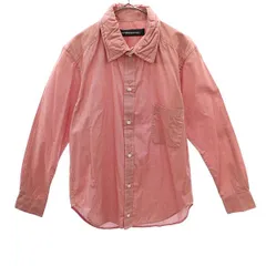 mercibeaucoup. メルシーボークー チェック 長袖 シャツ 3 レッド レディース 古着