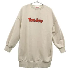 SNIDEL スナイデル トムとジェリーコラボ プリント 長袖 スウェット トレーナー F グレー Tom and Jerry SWCT215115 レディース 古着