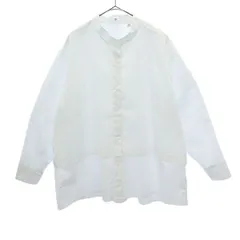 UNIQLO +J ユニクロ プラスジェイ 長袖 シャツ 3XL ホワイト ビッグサイズ レディース 古着