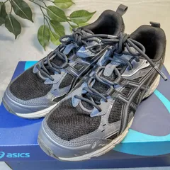 【良品】asics/アシックス/スニーカー/GEL-NUNOBIKI/黒/ブラック/灰色/グレー/23.0cm