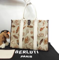 新品】Berluti ベルルッティ スポンジスクリットトートバッグ ポーチ付 