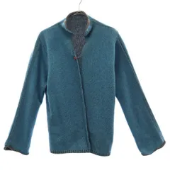 MACOS マコス カシミヤ100％ 長袖 セーター 1 グリーン ニット レディース 古着