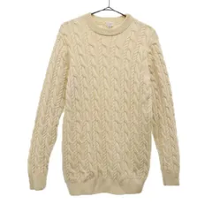 BEAUTY&YOUTH UNITED ARROWS ビューティアンドユースユナイテッドアローズ ウール ケーブル編 長袖 セーター S ベージュ ニット メンズ 古着