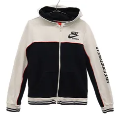 NIKE ナイキ プリント トレーニング 長袖 ジップパーカー M ウォームアップ キッズ 古着