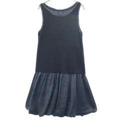 theory セオリー 切替 ノースリーブ 切替 ワンピース S ブラック レディース 古着