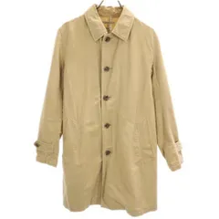 ジャーナルスタンダード レリューム FLANDERS LINEN ステンカラーコート M ベージュ メンズ 古着