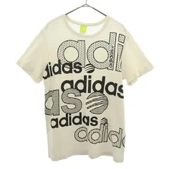 adidas NEO アディダス ネオ プリント 半袖 Tシャツ M ホワイト メンズ 古着