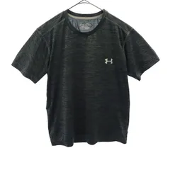 UNDER ARMOUR アンダーアーマー プリント 半袖 Tシャツ トレーニングウェア SP グレー スポーツ ウォームアップ ロゴ メンズ 古着