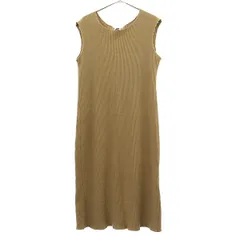 H BEAUTY&YOUTH エイチビューティアンドユース ノースリーブ ロングワンピース ブラウン ユナイテッドアローズ レディース 古着