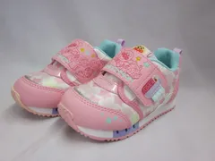 キッズスニーカー シューズ 2E幅 子供靴 子ども  キッズ　アンパンマン ムーンスター moonstar キャラクター カジュアル  女の子 運動靴  ベルクロ  それいけ!アンパンマン　APM-C160　ピンク　16.0㎝