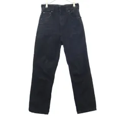 Mila Owen ミラオーウェン ストレートデニムパンツ 0 ブラック ジーパン ハイウエスト センタープレス レディース 古着