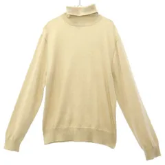Polo by Ralph Lauren ポロバイラルフローレン 長袖 ウール100％ ニット L ベージュ タートルネック セーター レディース 古着