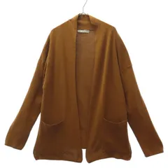 nano&co ナノアンドコー 長袖 ニット カーディガン S ブラウン レディース 古着