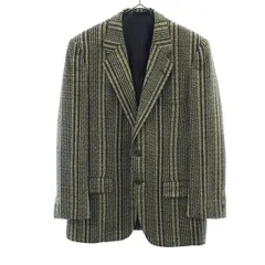 BRITISH COUNTRY MIND BY CAESAR ブリティッシュカントリーマインドバイシーザー チェック ウールジャケット 90 A4 ブラウン系 メンズ 古着