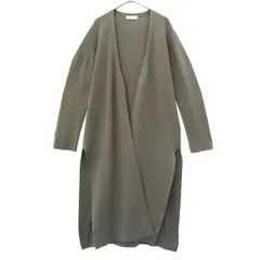 TOMORROWLAND トゥモローランド 長袖 ロング カーディガン F グレー レディース 古着