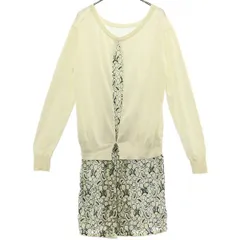 FRAY I.D フレイアイディー レース 長袖 ミニワンピース F ホワイト FWNO131017 レディース 古着