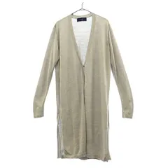 SHIPS シップス 長袖 ウール ロング カーディガン グレー レディース 古着