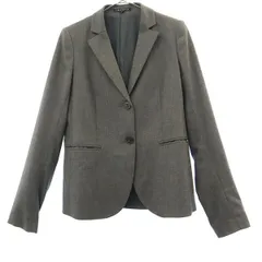 theory セオリー テーラードジャケット 2 グレー レディース 古着