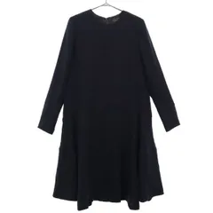 UNITED ARROWS ユナイテッドアローズ 長袖 膝丈ワンピース 38 ブラック レディース 古着