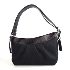 COACH コーチ シグネチャー 2way ショルダーバッグ キャンバス パテントレザー 23-19(6)