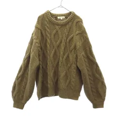 FREAK'S STORE フリークスストア 長袖 セーター M ブラウン ケーブルニット レディース 古着