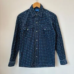 1231OBSTRUCTION メンズ シャツ サイズ2 コーデュロイ ネイビー 日本製