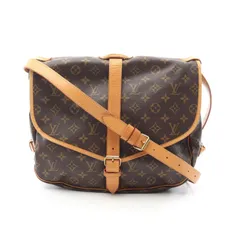ルイ・ヴィトン LOUIS VUITTON ショルダーバッグ ソミュール35 M42254 PVCコーティングキャンバス レザー ソミュール35 レディース Used B