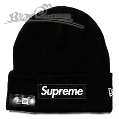 送料無料 メンズ ニットキャップ ブラック Supreme シュプリーム New Era Box Logo Beanie FW25BN5 シュプリームニューエラコラボボックスロゴビーニー se1451r