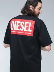 バックBOXロゴ クルーネック 半袖 Tシャツ ブランド メンズ 男性 トップス Tシャツ DIESEL (ディーゼル)