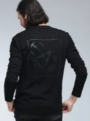 バックスクエアロゴ クルーネック 長袖 Tシャツ ブランド メンズ 男性 トップス Tシャツ EMPORIO ARMANI (エンポリオアルマーニ)
