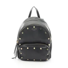 ジミーチュウ JIMMY CHOO リュックサック バックパック LOCKETT ブラック レザー バックパック レディース Used Bのサムネイル