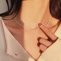 立方体 数珠 キューブ シルバー925 保存袋付き ネックレス #C272-B 