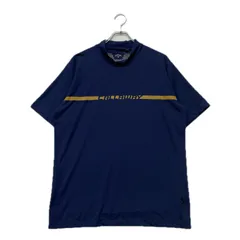 中古 メンズ キャロウェイ Callaway 半袖シャツ LL 紺 ネイビー モックネック