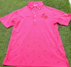 フィラ　ゴルフウェア　メンズ　Lサイズ　ピンク　半袖ポロシャツ