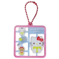 【メール便】ハローキティ キーチェーン プラスチックモデル風キーホルダー テニス サンリオ ティーズファクトリー アクキー キャラクター グッズ 