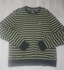 カンゴール ストライプ 長袖 Tシャツ ブラック