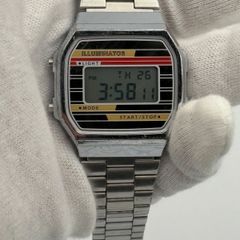 電池交換済】CASIO カシオ A156W 豆電球ライト ヴィンテージ 腕時計