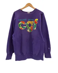 チャンピオン Champion 90s～ ヴィンテージ vintage 刺繍タグ リバースウィーブ REVERSE WEAVE US古着 CGF coconut grove XL スウェット パープル LLサイズ 101MT-5531