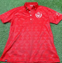 ゴルフウェア　フィラ　半袖ポロシャツ　Mサイズ　メンズ　レッド