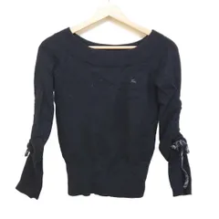 【美品】バーバリーブルーレーベル　BURBERRY バックリボンニット　ブラック 2025年最新】BURBERRY BLUE LABEL レディース ニット・セーターの人気