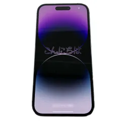 iPhone 14 Pro 128GB MQ0F3J/A スマートフォン 128GB 6.1型 ディープパープル SIMロックなし バッテリー82% 利用制限- 中古  Y10756692