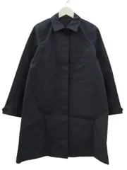 セオリー Theory ステンカラーコート スプリング 長袖 ネイビー 紺 コットン S 上着 アウター
