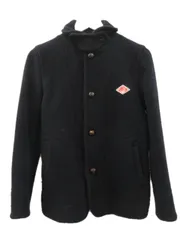 ダントン DANTON ウールモッサジャケット ショート丈 長袖 ネイビー 紺 34 XS 羽織 上着 アウター